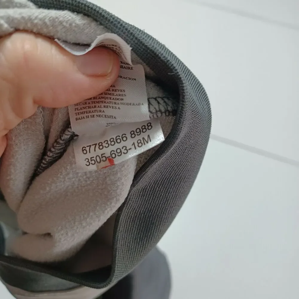 Nike Boys 18M Jacket Sweatshirt Grey Long Sleeve Pockets Embroidered‎ White Logo